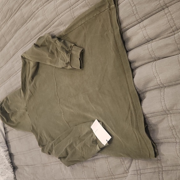 7 For All Mankind Green Hoodie Mini Dress Size L, New With Tags! - Picture 11 of 11